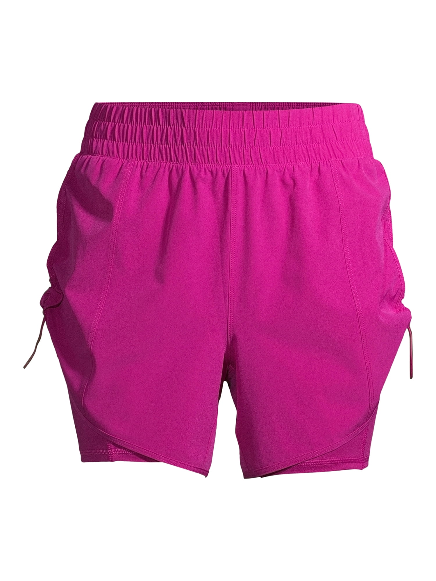 Avia Women's Running Shorts with Side Bungees and Bike Liner 