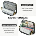 thumbnail image 5 of Standing Pencil Case with Base Large Capacity Stationery Pouch Pen Bag with Zipper for Women Men Mystical Moth Pattern, 5 of 7