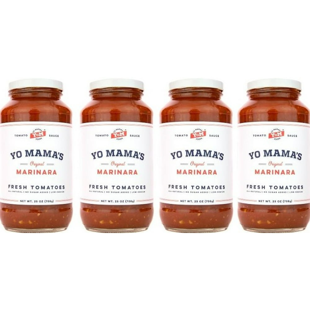 Yo Mama's Foods Marinara Magnifica Gourmet Pasta Sauce (4) 25 oz Jars