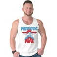 thumbnail image 4 of USA American Patriotic Papa Smurf Tank Top Sleeveless Tee Men Brisco Brands S, 4 of 6