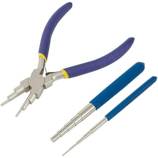 Wire Bending Pliers to 6 Size Loops & Jump s, 3-9.5mm - 5.9 Long (150mm) -  Polished Steel Head, Handle, for Jewelry Making