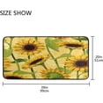 thumbnail image 7 of Kitchen Rugs Sunflower Yellow Background Design Non-Slip Soft Kitchen Mats Bath Rug Runner Doormats Carpet for Home Decor, 39" X 20", 7 of 7