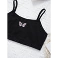 thumbnail image 7 of Yeahdor Kids Girls 2Pcs Sports Suit Sleeveless Butterfly Prints Crop Vest with Pants Set for Gym Running, 7 of 7