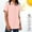 A68 Pink, variant on Classic Button Down Shirt for Women Short Sleeve Collared Business Casual Blouse Single Pocket Rolled Cuffs Soft Breathable Workwear Office Top