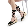 thumbnail image 6 of DREAM PAIRS Women's Wedge Sandals Platform Close Toe Espadrilles Strappy Ladies 2.5 Inch Sandals Cute Fashion Comfy Beach Vocation Dressy Summer Shoes, 6 of 7