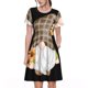 thumbnail image 1 of Disketp Sunflower Gnomes 4 para Vestido de Manga Corta para Mujeres, Vestidos de Verano para Mujeres, Casual y Holgado para la Playa, 1 of 6
