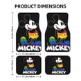 thumbnail image 2 of Cartoon Mickey Mouse And Minnie Mouse Car Floor Mats Universal Floor Mats for Cars Front Rear Car Foot Mats Cute Anime Pattern Car Accessories for Trucks, 2 of 5