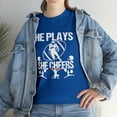 thumbnail image 7 of He Plays She Cheers Shirt, Cheerleading Gift, Football Tee, School -ID: 947, 7 of 7