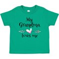 thumbnail image 3 of Inktastic My Grandma Loves Me Heart Grandchild Boys or Girls Baby T-Shirt, 3 of 5