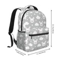 thumbnail image 2 of Fotbe Rabbit And Cloud Pattern Casual Backpack for School, Travel, and Outdoor Activities - Durable, Lightweight, and Comfortable, 2 of 5