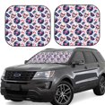 thumbnail image 1 of Vsdgher record rock music Skull Print Car Windshield Sun Shade, Reflective Sunshade Window Sunshade Sun Visor Protector Fit for Cars,Trucks,SUVs-Medium, 1 of 6