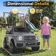 thumbnail image 4 of TOKTOO 12V Electric Car for Toddler, Mercedes-Benz G63 Licensed Kids Ride on Toys, Toddlers Ride on Car with Parental Remote Control & LED Lights & Music, Kids Car Power Ride on, Gray, 4 of 10
