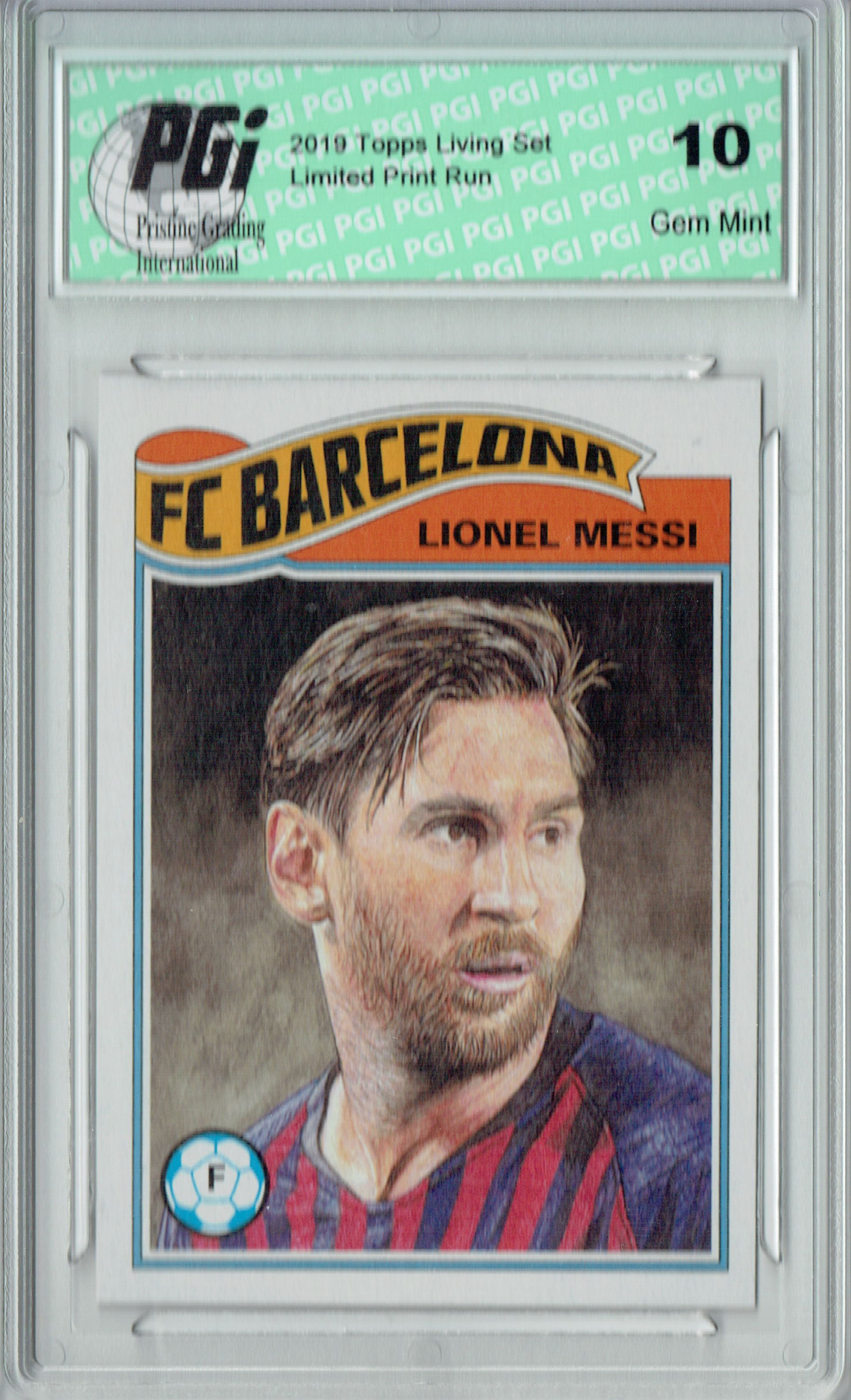 uanset Håndfuld på vegne af Lionel Messi 2019 Topps #1 Living Set, 3,512 Made Champions League Card PGI  10 - Walmart.com