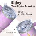thumbnail image 4 of 20OZ Unicorn Tumbler with Handle Stainless Steel Insulated Cup for Coffee Tea Lovers Perfect Presents for Women Unicorn Lovers Great for Birthday Christmas and Brunch Dates, 4 of 6