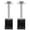 Black, variant on WRISTBIQUE Tool Box Clamps Black Aluminum Alloy 2Pcs 3.5x1.1x1.1in