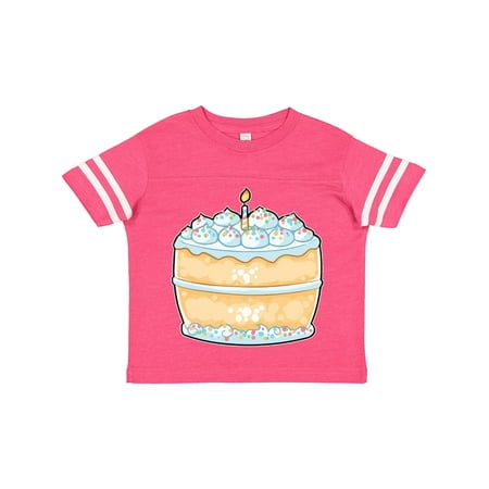 

Inktastic Cute Cake with Confetti Sprinkles and Candle Gift Toddler Boy or Toddler Girl T-Shirt
