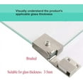 thumbnail image 5 of Glass Shower Door Hinge, Handcrafted for Precision, Integrated Design Facilitates Effortless Installation and Operation, 5 of 5