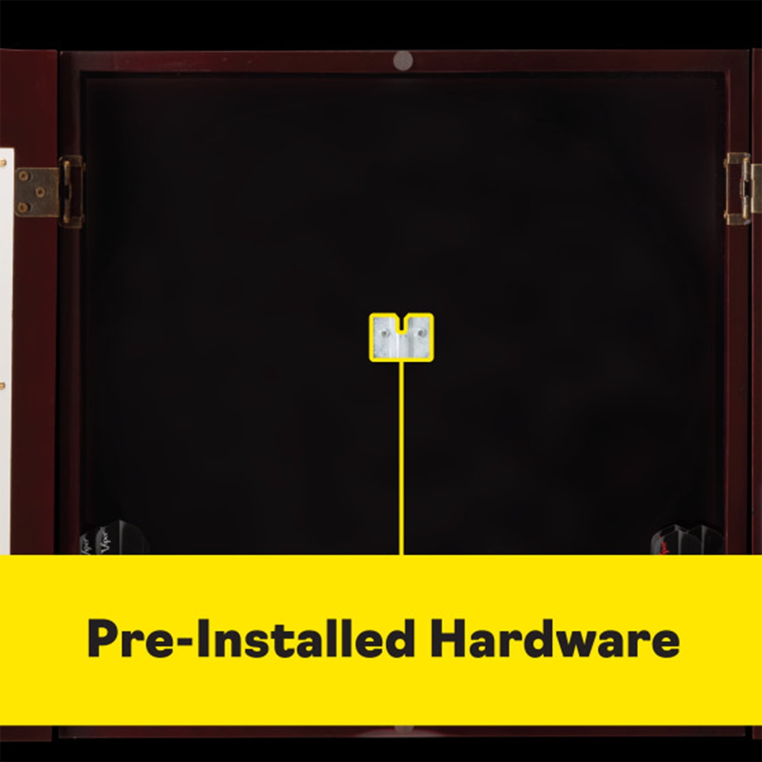 Viper Hudson Steel Tip Dartboard Cabinet with Scoreboard, Mahogany