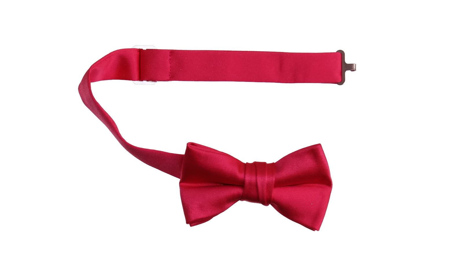 Mens and Boys Deluxe Satin Adjustable Bow Tie By Tuxgear