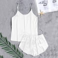 thumbnail image 2 of Lindreshi Lingerie Sets for Women 2pc Set Women -Lingerie Sleepwear Satin Silk Lace up Nightwear Pajamas Set, 2 of 4