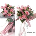 thumbnail image 4 of Wedding Bouquets Simulation Flowers Bridal Bouquets for Bride  Bridesmaid Bouquet for Wedding  Wedding Flowers Bouquets with Silk Ribbon  Valentine‘s Day  Home Decor, 4 of 6