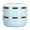 Blue, variant on Portable Insulated Bento Lunch Box, Double Layer Lunch Container Stackable Leakproof Stainless Steel Food Container, Round
