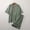 军绿, variant on Men’s Cotton Patchwork Hanfu Pajama Set, Short Sleeve and Shorts, Lightweight Summer Home and Spa Wear