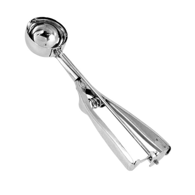 Cuchara para Helado Utensilio de Cocina para Hacer Bolas de Helado 6 cm, Acero Inoxidable Pulido, Utensilio de Cocina Profesional Cuchara para Postre, Cuchara para Helado