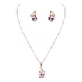 thumbnail image 1 of Fiudx Conjunto de Tres Piezas de Pendientes y Collar de Moda para Novia, 1 of 2