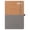 Grey, variant on College Ruled Notebook, Journal Notebooks, Note Taking Hardcover Cork Notepads, for Classroom Office Traveler Diary, 8.4"x5.7" Blue