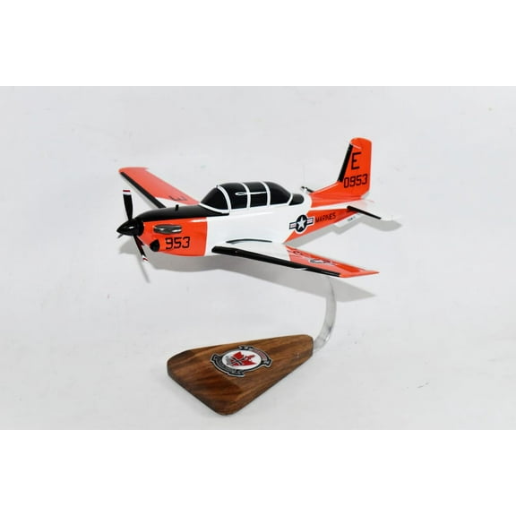 Beechcraft® T-34C Turbo Mentor, VT-3 Red Knights (Marines), 1/33 Mahogany Scale Model