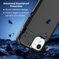 thumbnail image 3 of Entronix Heavy Duty Case Compatible with iPhone 17e, Shockproof Dustproof Hard Cover, Black, 3 of 7