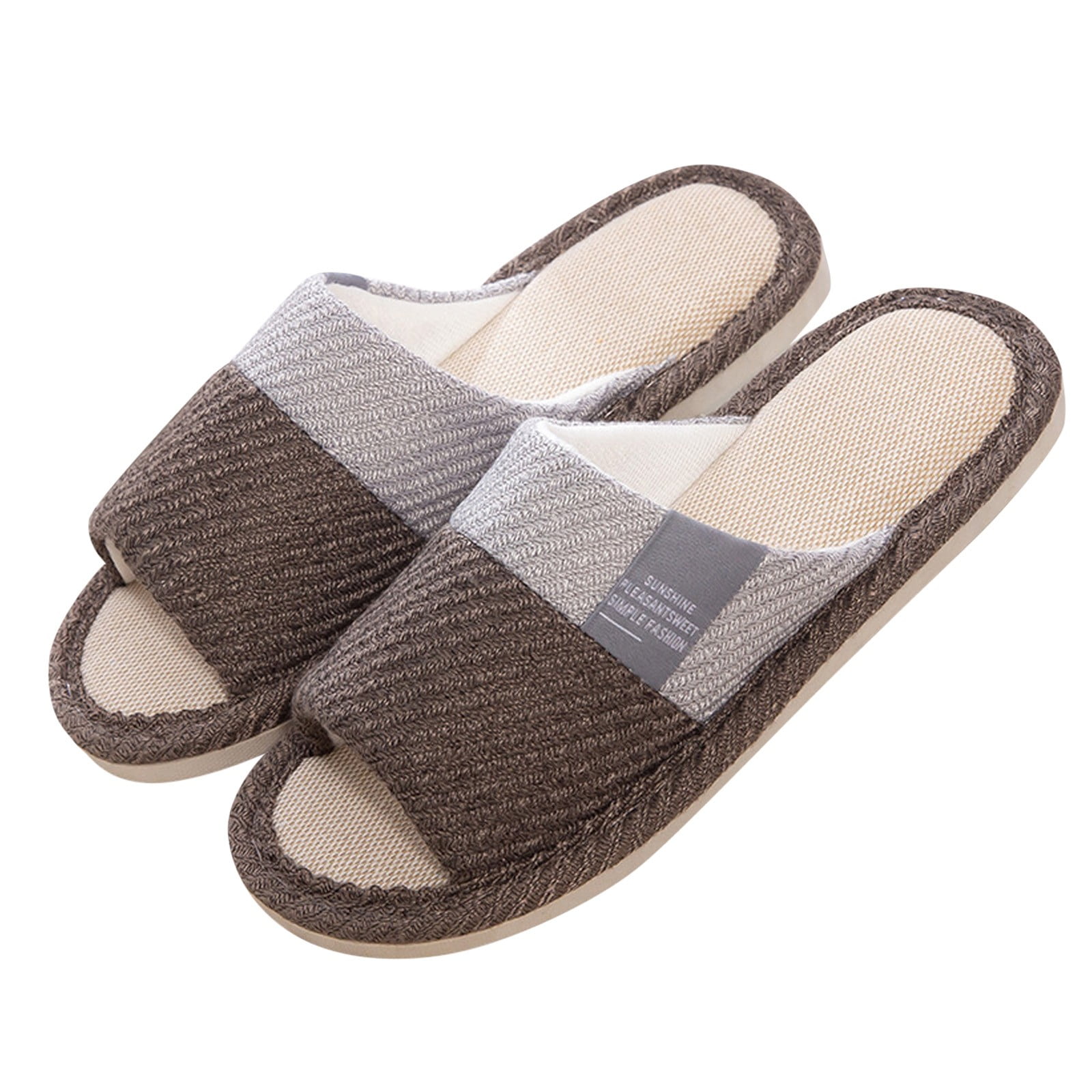 Vedolay Men Summer Slippers Slippers for Men Indoor Slip On Slippers ...