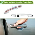 thumbnail image 3 of Exterior Door Handle Cover Trim Door Handle Cover for Honda CR-V 17-23 Silver Tone ABS 1 Set, 3 of 7