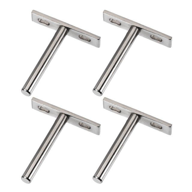 Unique Bargains Étagère Flottante Support Invisible Tige Ronde 79mm Support Mural Dissimulé 4 Pcs