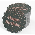thumbnail image 4 of Inkdotpot 50 Pack Happy Birthday Favor Paper Tags Craft Real Rose Gold Foil Hang Tags, 4 of 6