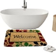 thumbnail image 5 of CSCHome Facecloth Bath Mat Welcome Slogan Bath Rugs It Can Absorb Water Quickly and Dry Instantly Suitable for Bathroom Kitchen, 5 of 5