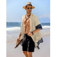 thumbnail image 4 of COOFANDY Men's Long Cardigan Cotton Kimono Robe Lightweight Casual Beach Drape Cape, 4 of 6