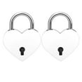 thumbnail image 3 of 2 Sets Heart Lock Metal Colorful Exquisite Padlock Craft Supplies with Keys 30x39mm for Jewelry Box, Luggage, Crafts, 3 of 7