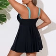 thumbnail image 5 of Women's Plus Size Swim Dress Swimsuit for Women Tummy Control Front Zipper Swimwear for Summer, 5 of 6