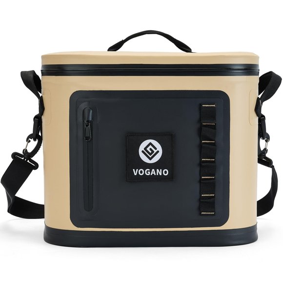 Hielera blanda Cooler Vogano, a prueba de fugas, 28 latas, color caqui