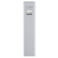 thumbnail image 2 of Compact Portable External Power Bank Battery Charger for Cell Phones 2600mAh Universal - Silver, 2 of 5