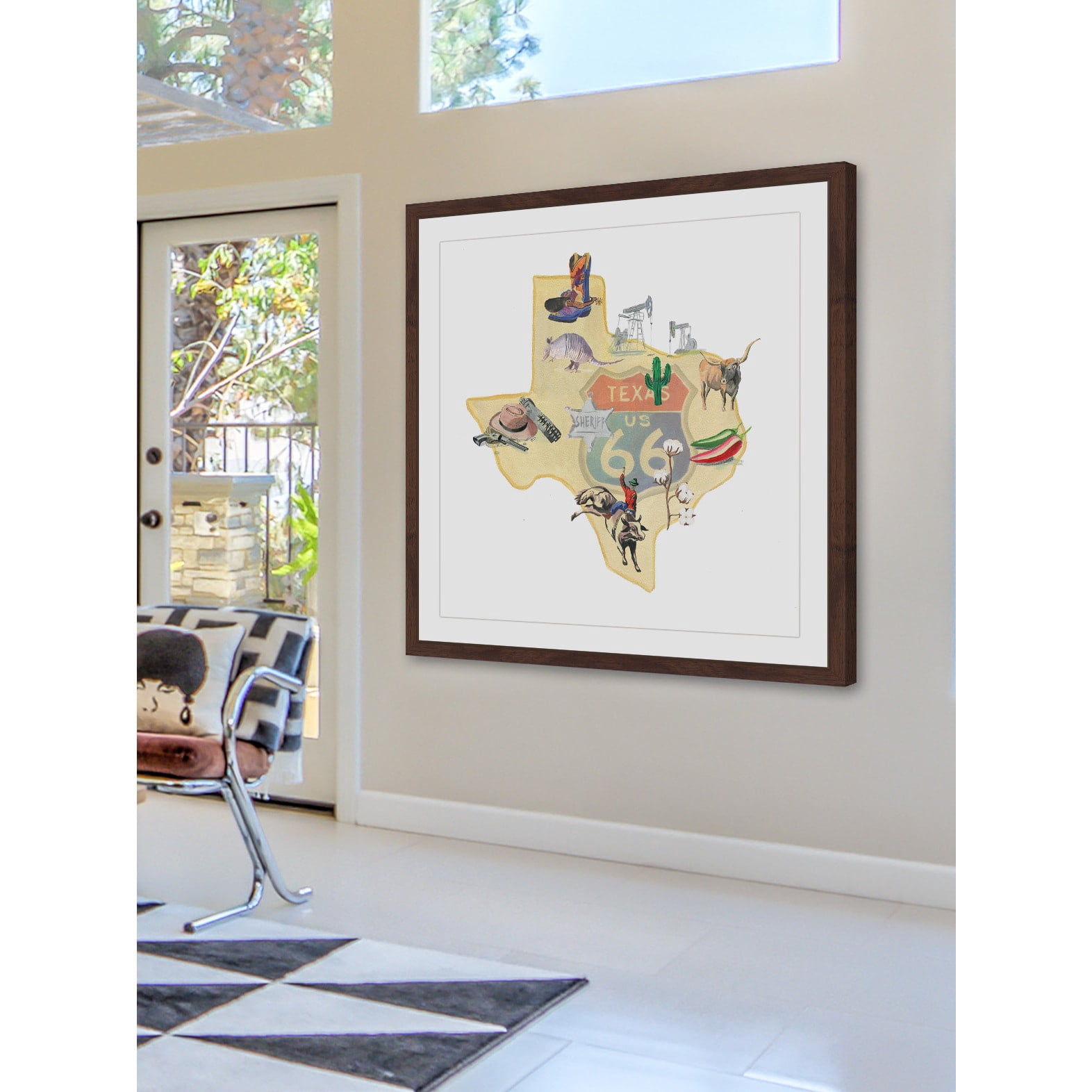 "It's All Texas 2" Framed Painting Print