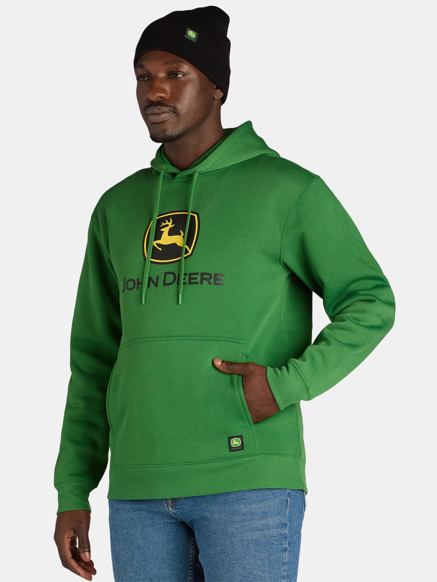 John Deere Work Hoodie Beanie Set