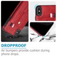 thumbnail image 3 of for iPhone XS Max Case, Lightweight Premium PU Leather iPhone XS Max Wallet Case with Card Holders Protective Case for iPhone XS Max Adjustable Stand,Red, 3 of 7