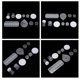 thumbnail image 3 of 10Pcs Cosmetic Containers Dustproof Waterproof Widely Used Durable PP Sample Containers for Makeup Jewelry Glitter, 3 of 5