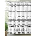 thumbnail image 2 of Shower Curtains Bohemian Bath Curtain Geometric Stripes Waterproof Bathroom Shower Curtain Set with Hooks Decoration 72 x 72 Inches, 2 of 7