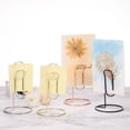 thumbnail image 5 of Uxcell Place Card Holder 2pcs Memo Clip Holder Stand Table Number Holders Paper Clip Shape, Black 2pcs, 5 of 5