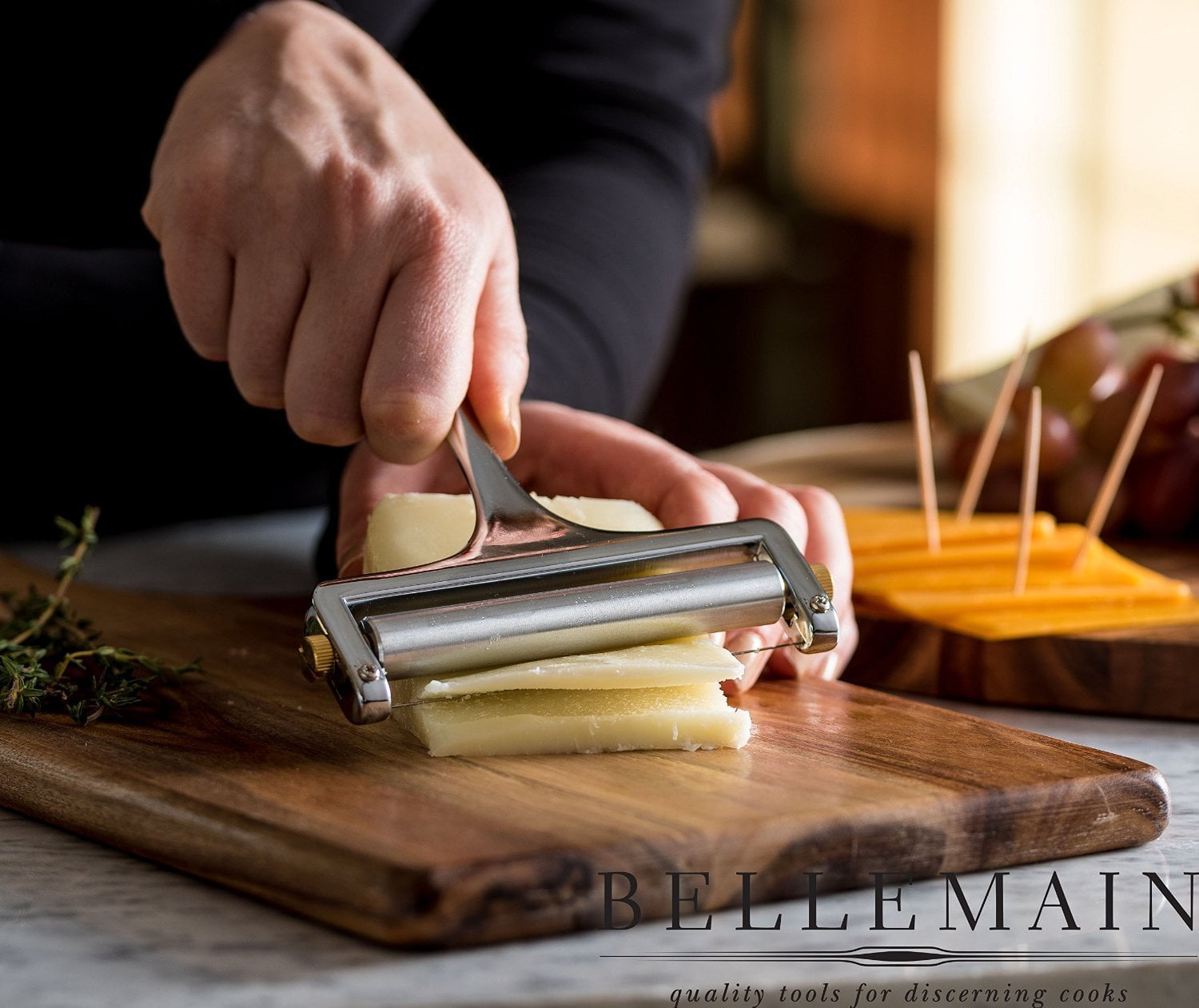 Stainless Steel for sale online Bellemain Adjustable Thickness Cheese Slicer