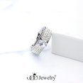 thumbnail image 3 of 555Jewelry Luxurious Stainless Steel Engagement Ring for Women, Cubic Zirconia Solitaire Rings for Women, Contemporary Sparkly Ring for Women, CZ Ring for Women, Size 9, Silver, 3 of 3